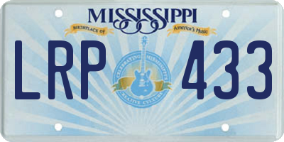 MS license plate LRP433