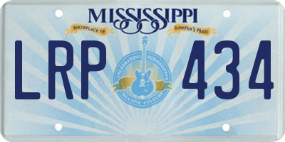 MS license plate LRP434