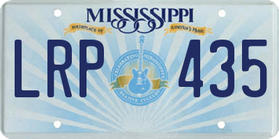 MS license plate LRP435