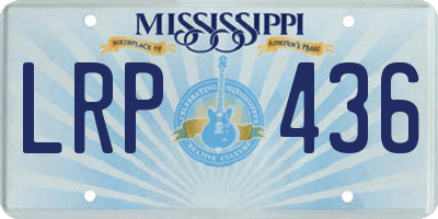 MS license plate LRP436