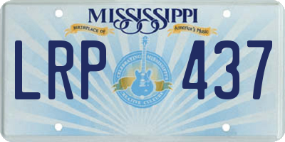 MS license plate LRP437