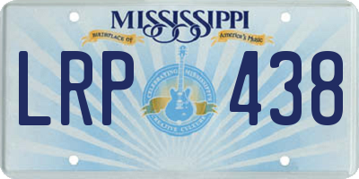 MS license plate LRP438