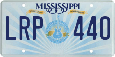 MS license plate LRP440
