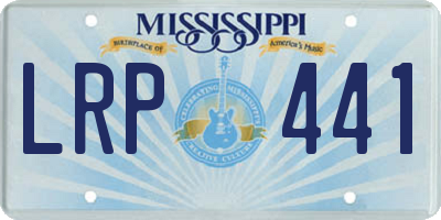 MS license plate LRP441