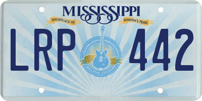 MS license plate LRP442