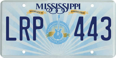 MS license plate LRP443