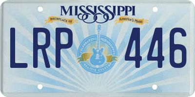 MS license plate LRP446