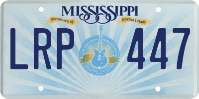 MS license plate LRP447