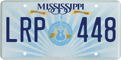 MS license plate LRP448