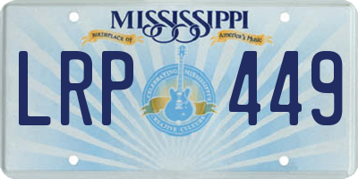 MS license plate LRP449
