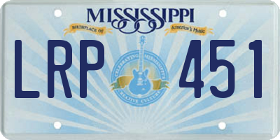 MS license plate LRP451