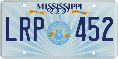 MS license plate LRP452