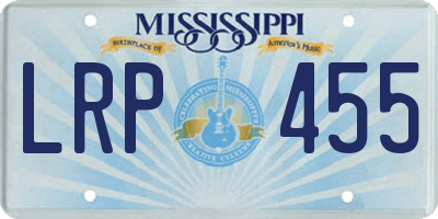MS license plate LRP455