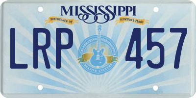 MS license plate LRP457