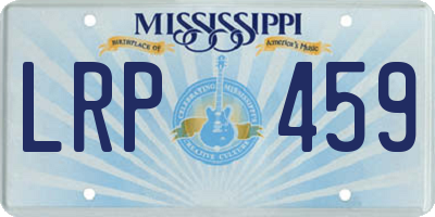 MS license plate LRP459