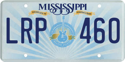 MS license plate LRP460