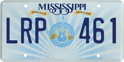 MS license plate LRP461