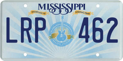 MS license plate LRP462