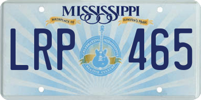 MS license plate LRP465