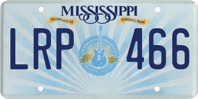 MS license plate LRP466