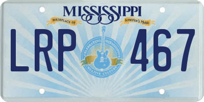MS license plate LRP467