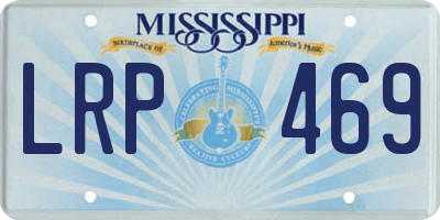 MS license plate LRP469