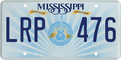 MS license plate LRP476