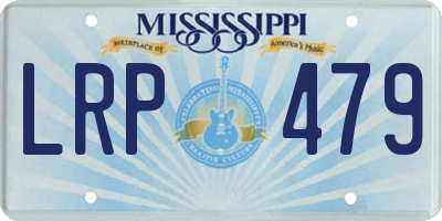 MS license plate LRP479