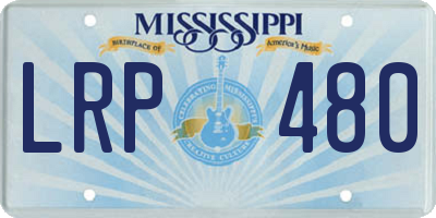 MS license plate LRP480