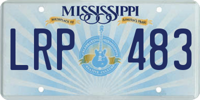MS license plate LRP483