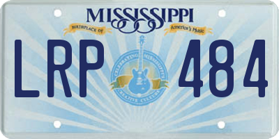 MS license plate LRP484