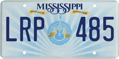 MS license plate LRP485