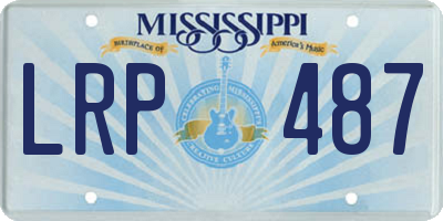 MS license plate LRP487