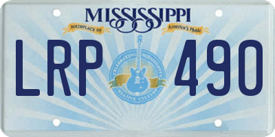 MS license plate LRP490