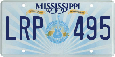MS license plate LRP495