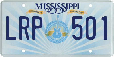 MS license plate LRP501