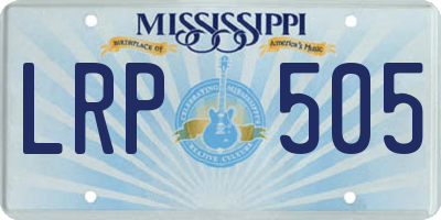 MS license plate LRP505
