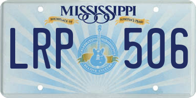 MS license plate LRP506