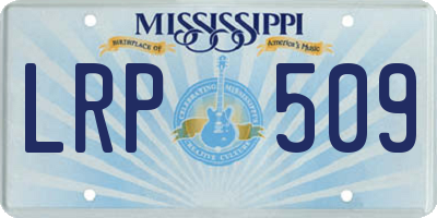 MS license plate LRP509