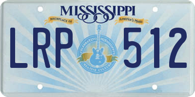 MS license plate LRP512