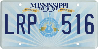 MS license plate LRP516