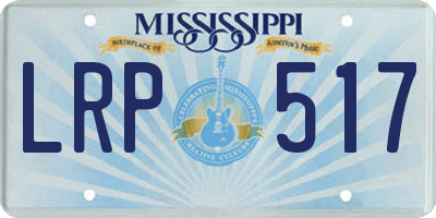 MS license plate LRP517