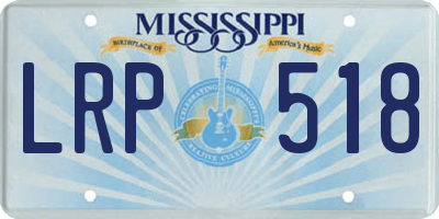 MS license plate LRP518