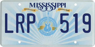 MS license plate LRP519