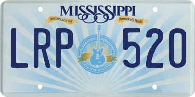 MS license plate LRP520
