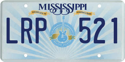 MS license plate LRP521