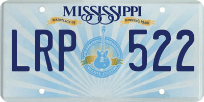 MS license plate LRP522