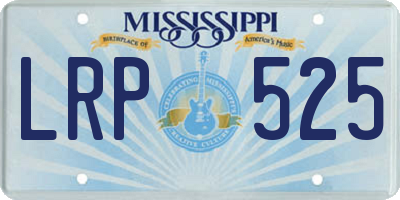 MS license plate LRP525