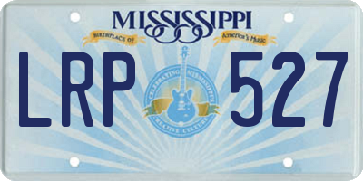 MS license plate LRP527