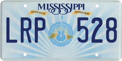 MS license plate LRP528